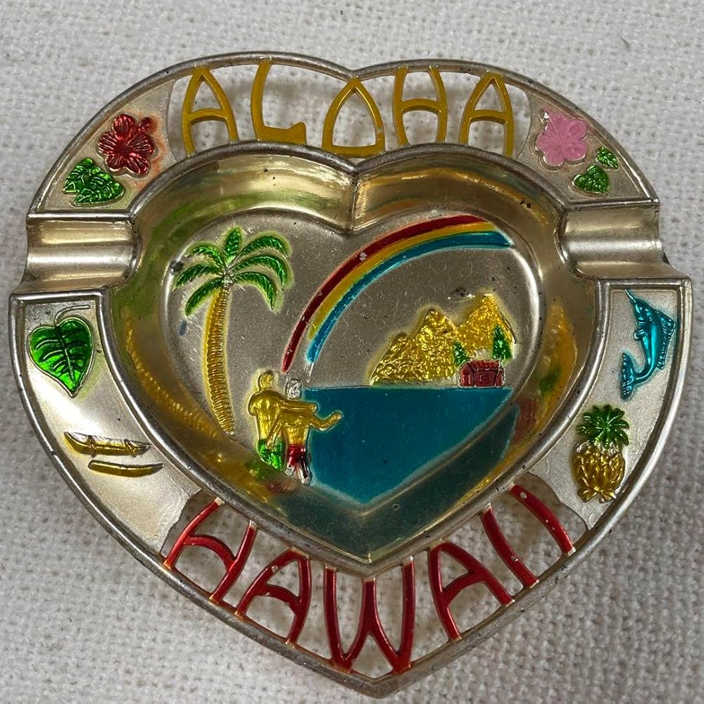 Amazon.co.jp: 小物入れ 灰皿 ディスプレイ ハワイ お土産 HAWAI